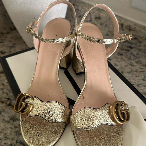 Gucci Slingback open toe block heels - Picture 7 of 7